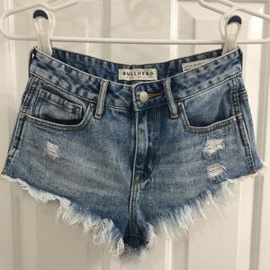 Bullhead high-rise shorts